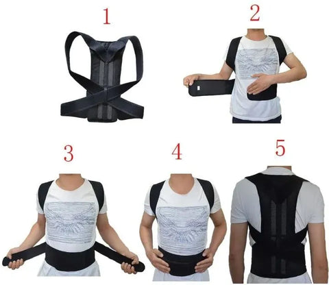 Adjustable magnetic posture corrector Belt