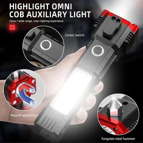 Multifunctional 8 in 1 Portable Flashlight